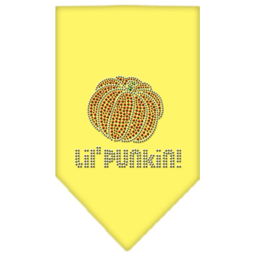 Lil Punkin Rhinestone Bandana Yellow Large